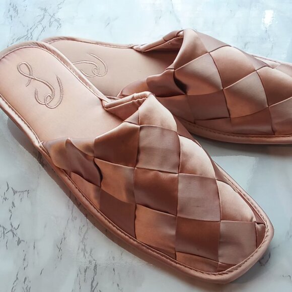 Sam Edelman Womens Satin Woven Closed Toe Slide On Slip On Flat Sandal Slippers - Picture 11 of 11